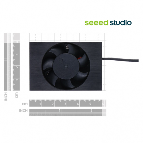 Jetson Orin NX/Orin Nano/Xavier NX 모듈용 팬이 내장된 알루미늄 방열판 thumbnail 7